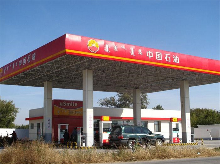 肇庆加油站钢结构网架案例1